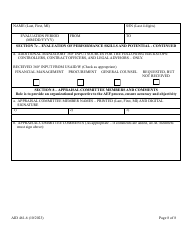 Form AID461-6 Annual Evaluation Form - Senior Foreign Service, Page 8