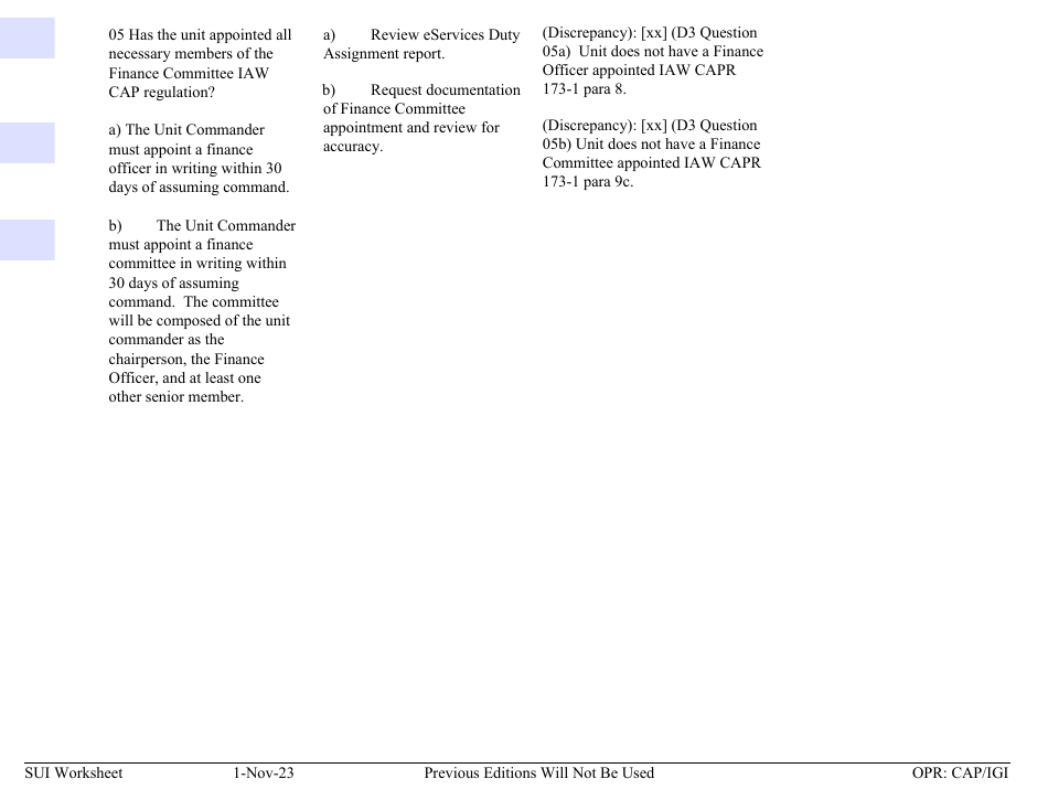 Form D-3 Sui Worksheet - Finance, Page 2