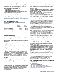 Instructions for IRS Form 8853 Archer Msas and Long-Term Care Insurance Contracts, Page 2