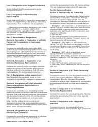 Instructions for IRS Form 8979 Partnership Representative Revocation, Designation, and Resignation, Page 3