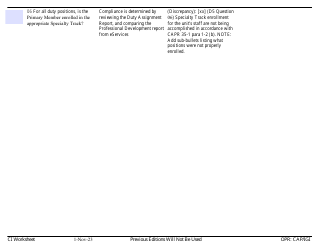 Form D-5 Ci Worksheet - Personnel, Page 2