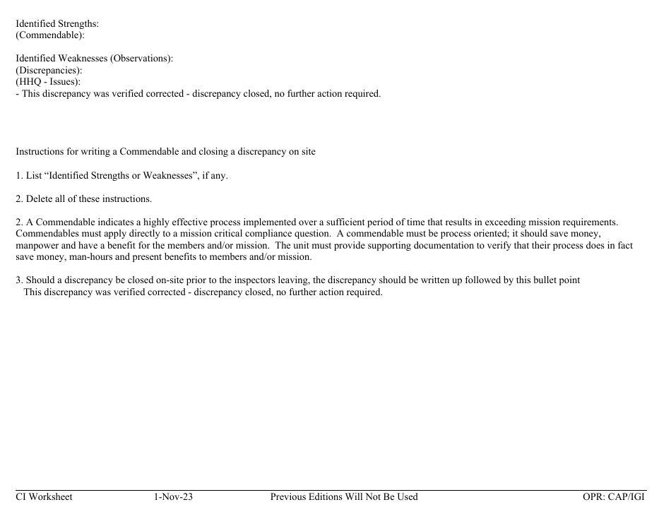Form D-5 Ci Worksheet - Personnel, Page 3