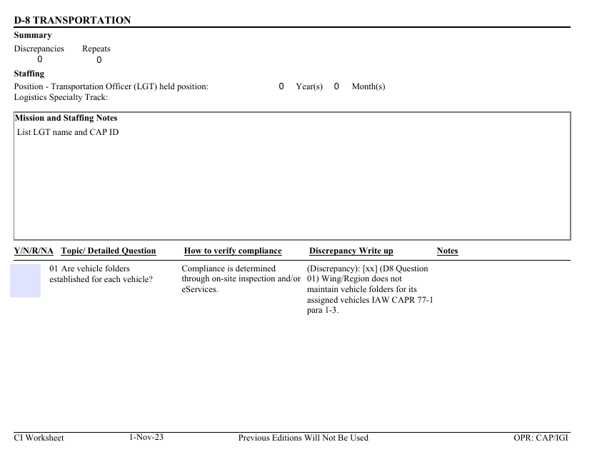 Form D-8  Printable Pdf