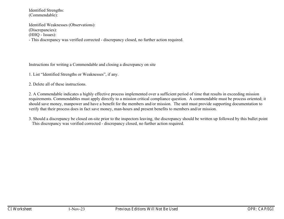 Form A-1 Ci Worksheet - Aerospace Education, Page 3