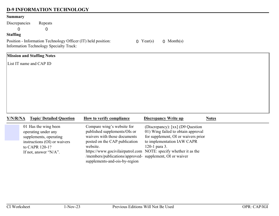 Form D-9 - Fill Out, Sign Online And Download Fillable Pdf 