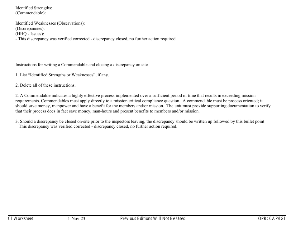 Form C-4 Ci Worksheet - Aircraft Management, Page 14