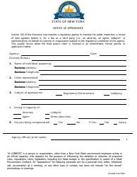 New York Notice of Appearance - Fill Out, Sign Online and Download PDF ...