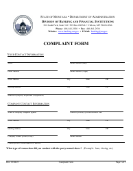 Complaint Form - Montana, Page 5