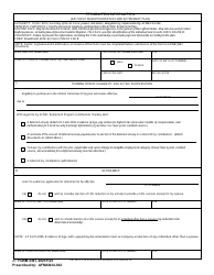 AF Form 2391 Termination Information (Air Force Nonappropriated Fund Retirement Plan)