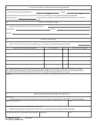 AF Form 2388 Participation Information (Air Force Nonappropriated Fund Retirement Plan), Page 2