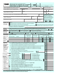 Document preview: IRS Formulario 1040 (SP) Declaracion De Impuestos De Los Estados Unidos Sobre Los Ingresos Personales (Spanish), 2023