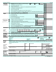 IRS Formulario 1040 (SP) Declaracion De Impuestos De Los Estados Unidos Sobre Los Ingresos Personales (Spanish), Page 2