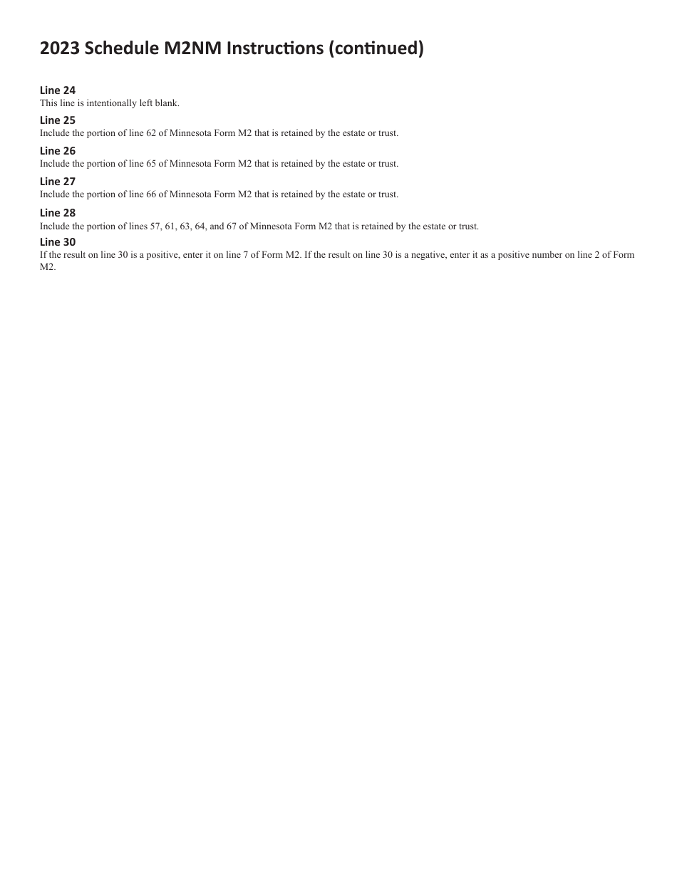 Schedule M2NM Non-minnesota Source Income and Related Expenses - Minnesota, Page 5