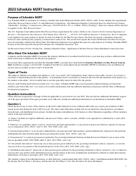 Schedule M2RT Resident Trust Questionnaire - Minnesota, Page 2