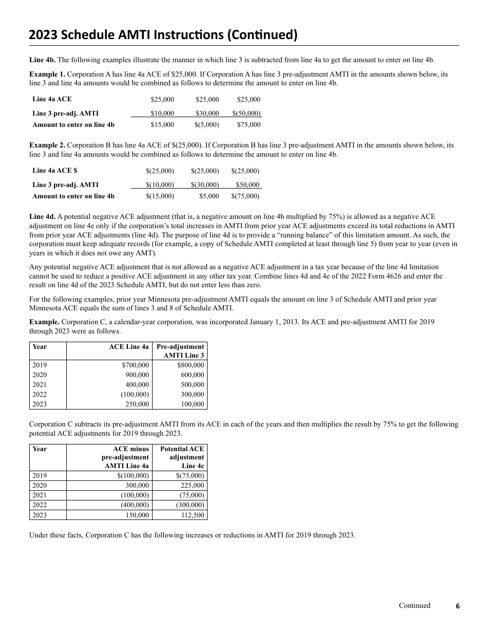 Schedule AMTI Alternative Minimum Tax - Minnesota, Page 8