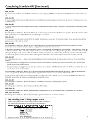 Instructions for Form M3 Partnership Return - Minnesota, Page 19