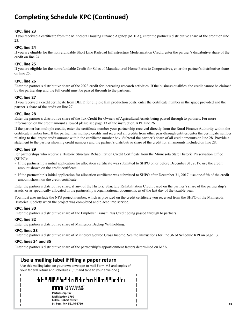 download-instructions-for-form-m3-partnership-return-pdf-2023