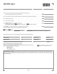 Form M4X Amended Corporation Franchise Tax Return - Minnesota, Page 3