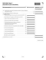 Form M4X Amended Corporation Franchise Tax Return - Minnesota, Page 4