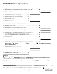 Form M4NP Unrelated Business Income Tax (Ubit) Return - Minnesota, Page 2