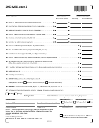Form M8X Amended S Corporation Return - Minnesota, Page 2