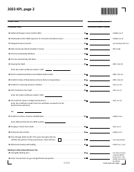 Schedule KPI Partner&#039;s Share of Income, Credits and Modifications - Minnesota, Page 2