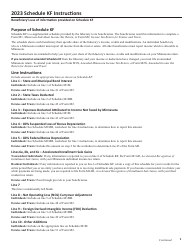 Schedule KF Beneficiary&#039;s Share of Minnesota Taxable Income - Minnesota, Page 4