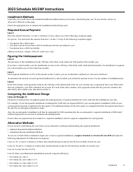 Schedule M15NP Additional Charge for Underpayment of Estimated Tax - Minnesota, Page 2