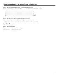 Schedule M15NP Additional Charge for Underpayment of Estimated Tax - Minnesota, Page 3