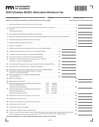 Schedule M1MT Alternative Minimum Tax - Minnesota