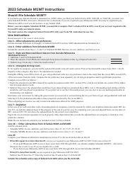 Schedule M1MT Alternative Minimum Tax - Minnesota, Page 2