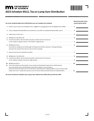 Schedule M1LS Tax on Lump-Sum Distribution - Minnesota