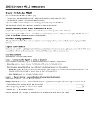 Schedule M1LS Tax on Lump-Sum Distribution - Minnesota, Page 2