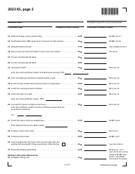 Schedule KS Shareholder&#039;s Share of Income, Credits and Modifications - Minnesota, Page 2