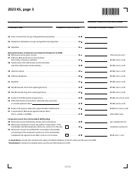 Schedule KS Shareholder&#039;s Share of Income, Credits and Modifications - Minnesota, Page 3