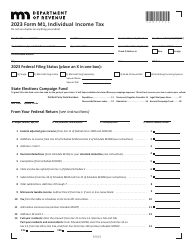 Document preview: Form M1 Individual Income Tax - Minnesota, 2023