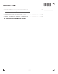 Schedule M1C Nonrefundable Credits - Minnesota, Page 2