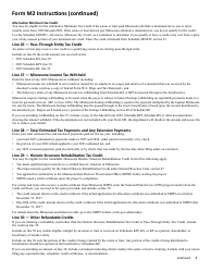 Instructions for Form M2 Income Tax Return for Estates and Trusts - Minnesota, Page 7