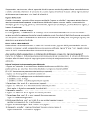 Instrucciones para Formulario W-4MN Minnesota Withholding Allowance/Exemption Certificate - Minnesota (Spanish), Page 2