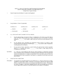 Part IV Application for Limited Registration Under South Carolina Controlled Substances Act - Prisma Health Richland Residency Program - South Carolina