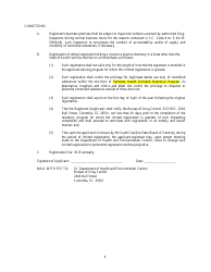 Part IV Application for Limited Registration Under South Carolina Controlled Substances Act - Prisma Health Richland Residency Program - South Carolina, Page 2