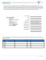 Ahcccs Wits Asam Continuum Subscription Order Form - Arizona, Page 3