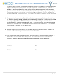 Ahcccs Wits Asam Continuum Subscription Order Form - Arizona, Page 5