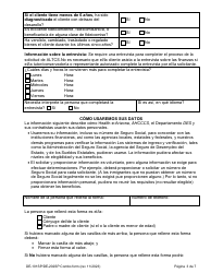 Formulario DE-101SP (DE-202SP) Peticion Para Solicitud De Servicios Ahcccs Cuidado De Largo Plazo - Arizona (Spanish), Page 3