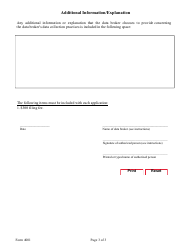 Form 4001 Data Broker Application/Renewal - Texas, Page 3