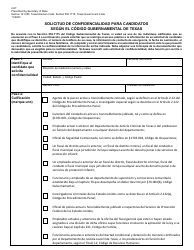 Form 2-67 Request for Confidentiality for Candidates Under Texas Government Code - Texas (English/Spanish), Page 3