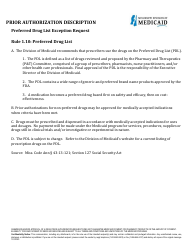 Prior Authorization Packet - Preferred Drug List Exception Request - Mississippi, Page 2