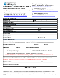 Document preview: Prior Authorization Packet - Preferred Drug List Exception Request - Mississippi