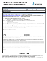 Universal Prior Authorization Request - Mississippi, Page 2