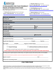 Prior Authorization Packet - Opioid - Mississippi